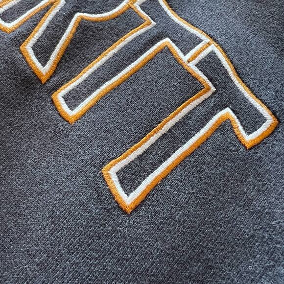 Carhartt Unisex 
Distressed Hoodie Full Zip Embroidered Sweatshirt Gray  18-20 - Picture 4 of 11